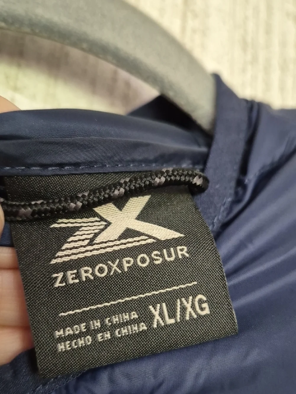 NWT Zeroxposur Men's Size XL Blue Quilted Puffer Jacket Pockets Hood